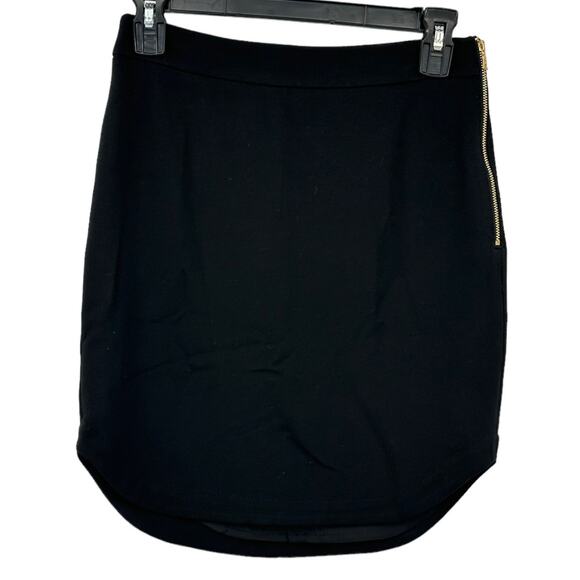 Trina Turk Skirt Womens 2 Hi Lo Mini Black Stretch Party Cocktail Club Date Nite - Picture 1 of 6